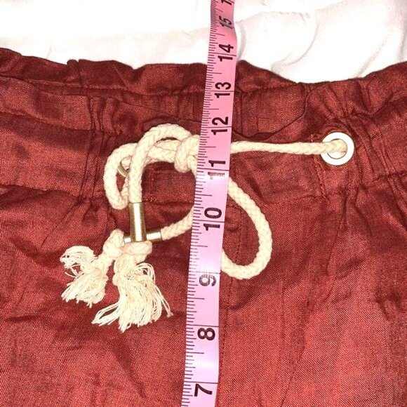 Marc New York Linen Rust Drawstring Jogger Pants XL - Picture 10 of 11